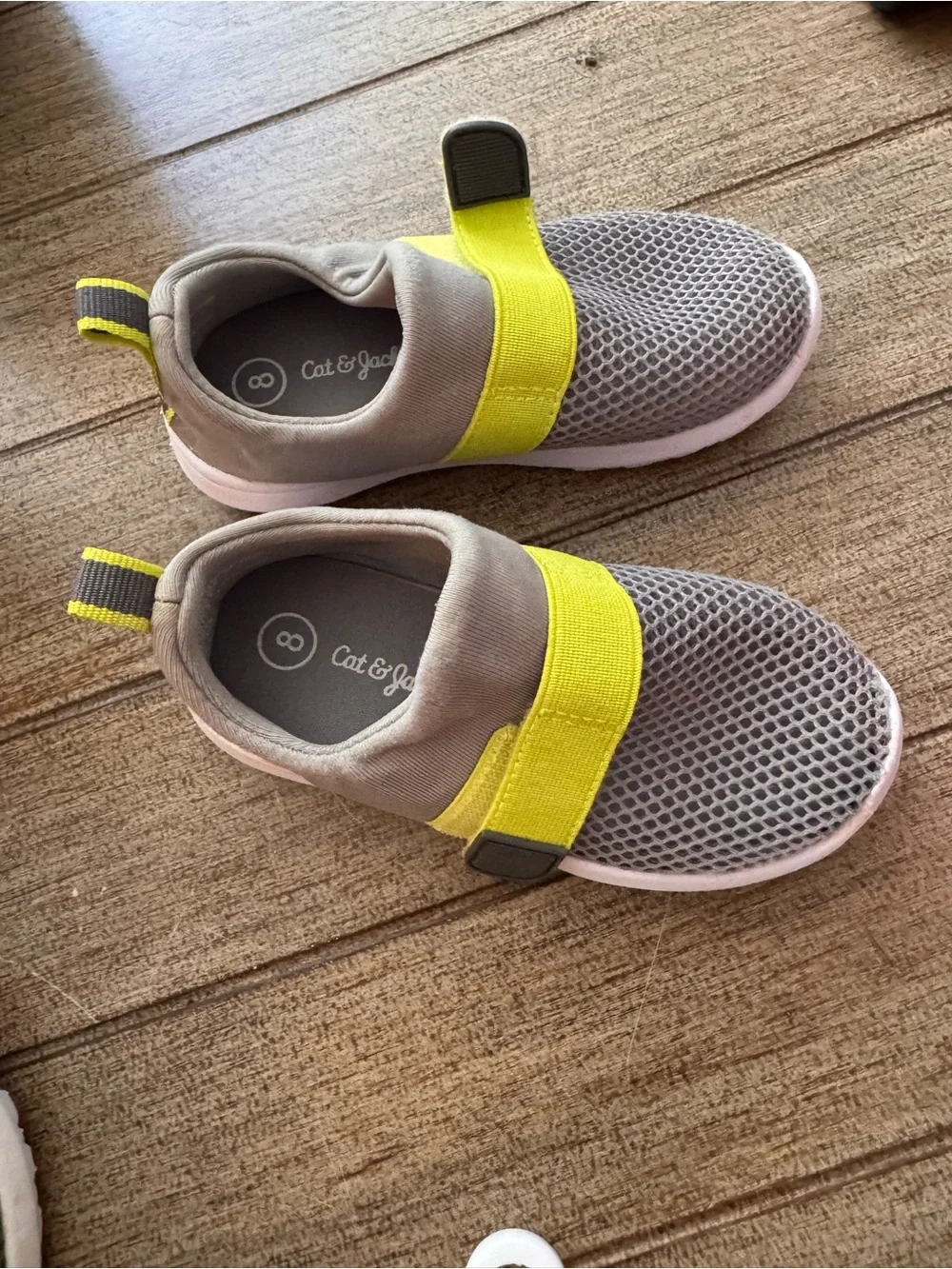 Cat & Jack Gray and Yellow Kids Slip-On Water Shoes
